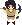 A standing animated miner
